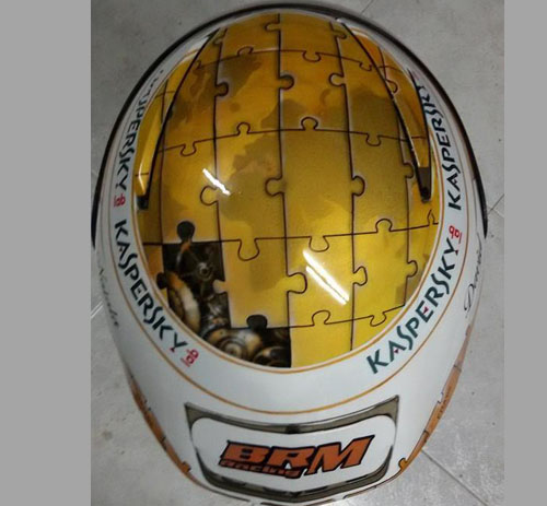 Casco Replica Fernando Alonso arriba